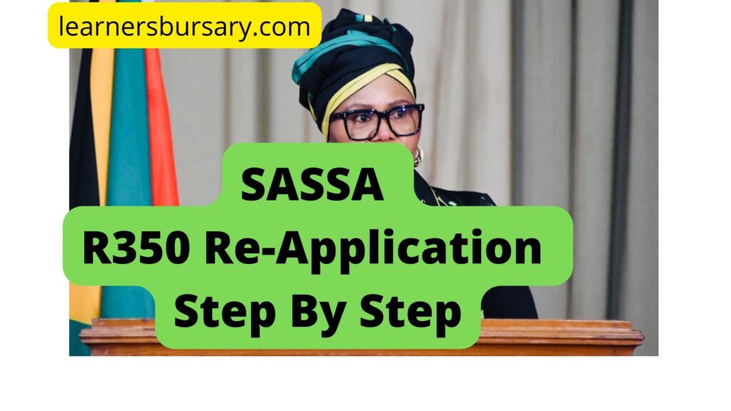 SASSA R350 Re-Application Step By Step