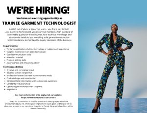 Truworths Careers Trainee Garment Technologist